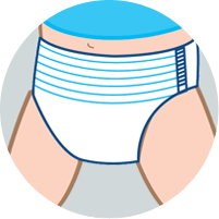 How to wear? - Pull the diaper up, like pants